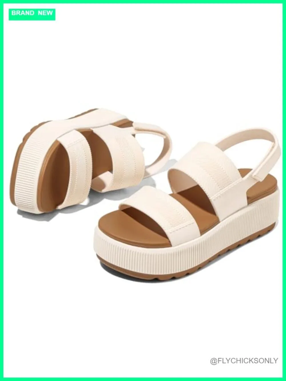 Women's Chunky Platform Wedge Sandals Waterproof Comfort Beach Shoes with